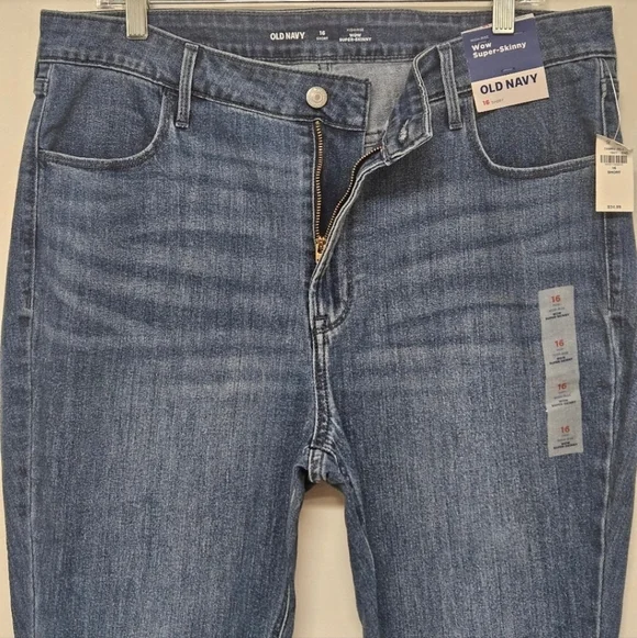 15 NWT OLD NAVY HIGH RISE WOW SUPER SKINNY JEANS WOMEN'S PLUS SIZE 16 - Picture 6 of 9
